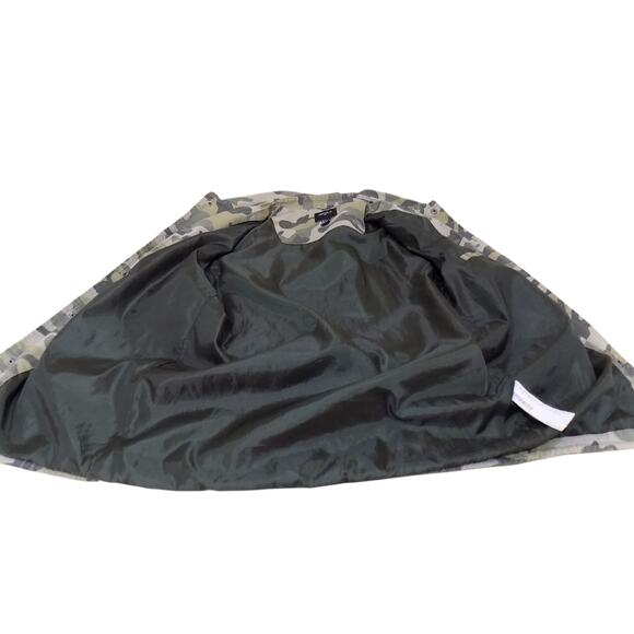 Forever 21 Jacket S Men Green Camo Streetwear Army Casual School Lined Snap - Picture 5 of 9